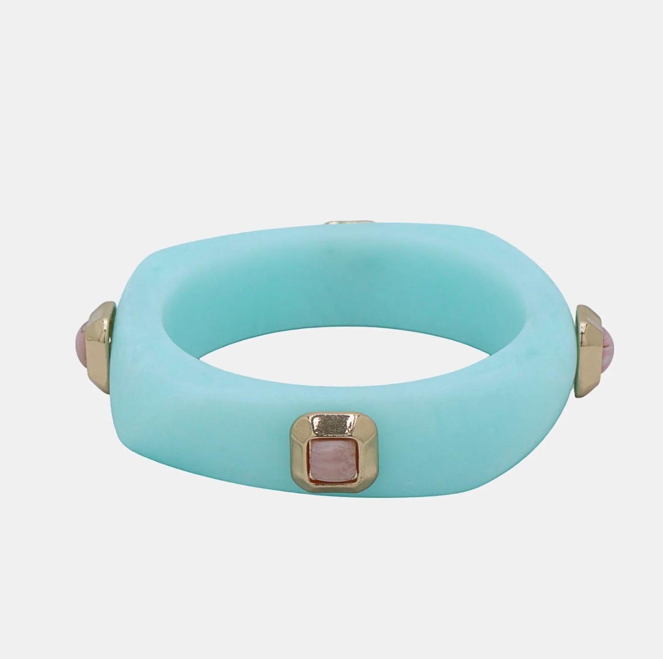 Brazalete Jenni Azul Cuadrado