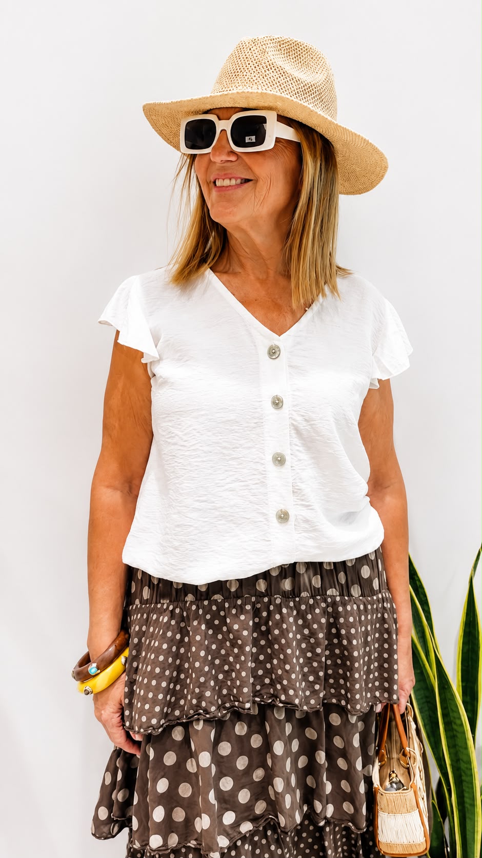Blusa Toscana Blanco Roto