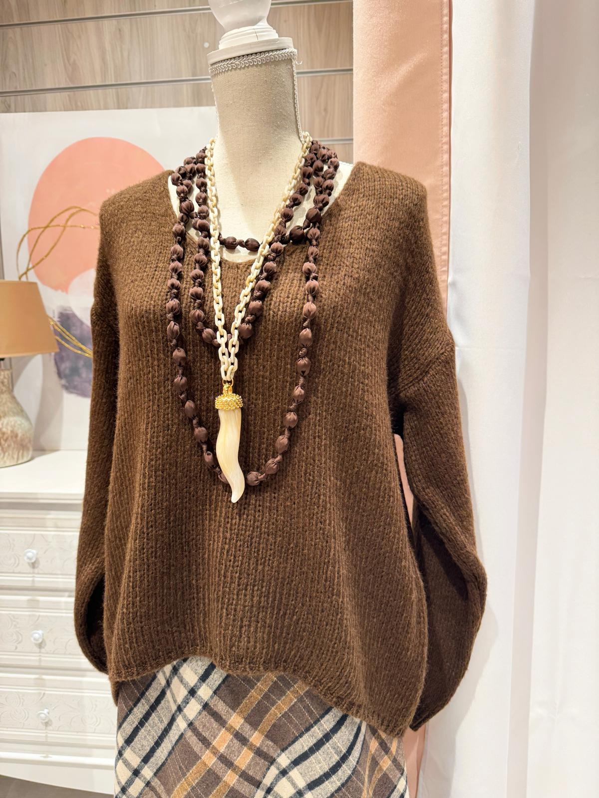 Jersey Catalina Marrón Chocolate