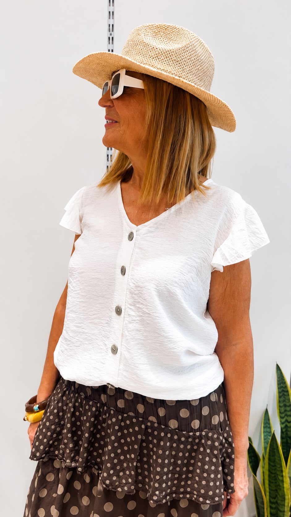 Blusa Toscana Blanco Roto