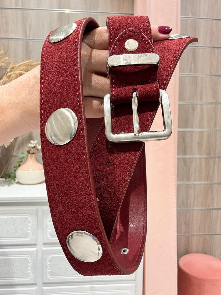 Cinturón Alma Burdeos
