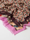Pañuelo estampado abstracto multicolor Crudo – Le Munir