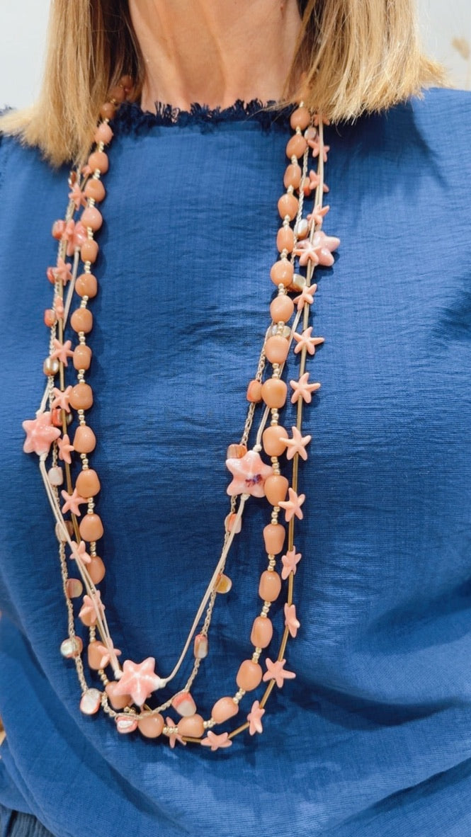 Collar Estrella Rosa