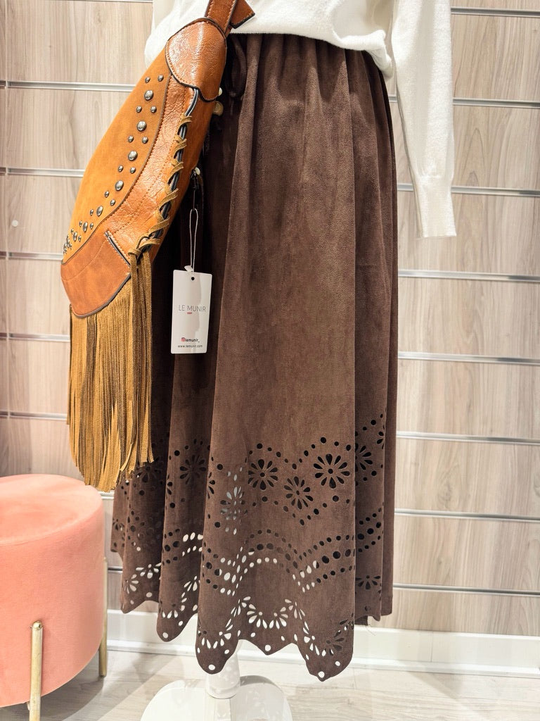 Falda Bianca Marrón