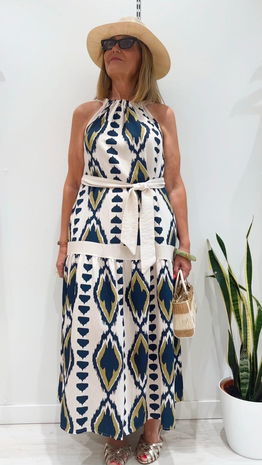 Vestido Alina Beige