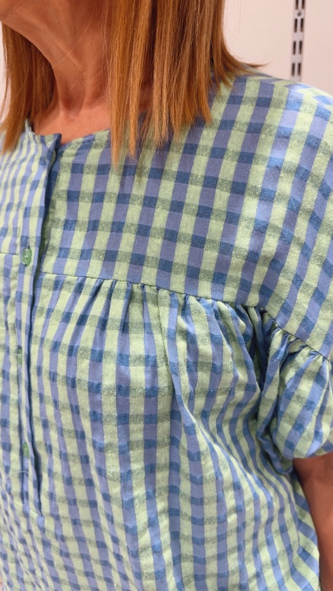 Camisa Violeta Verde