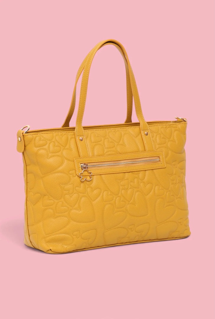Shopper Corazones Mostaza – Ágatha Ruiz de la Prada