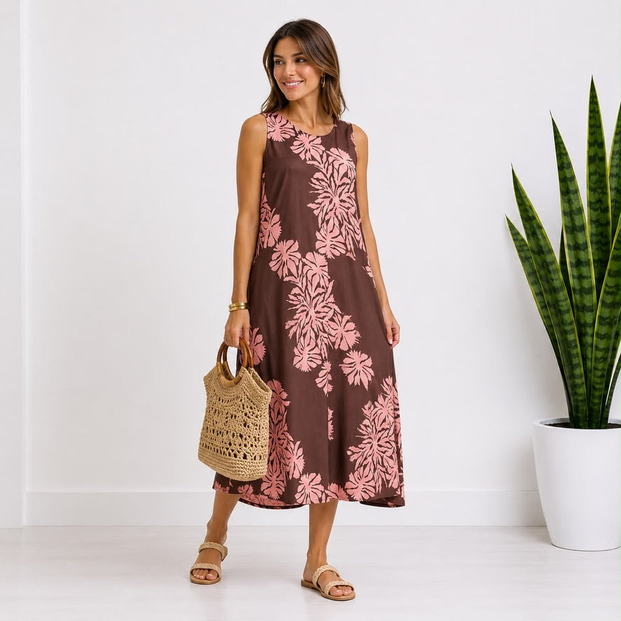 Vestido Modena Burdeos