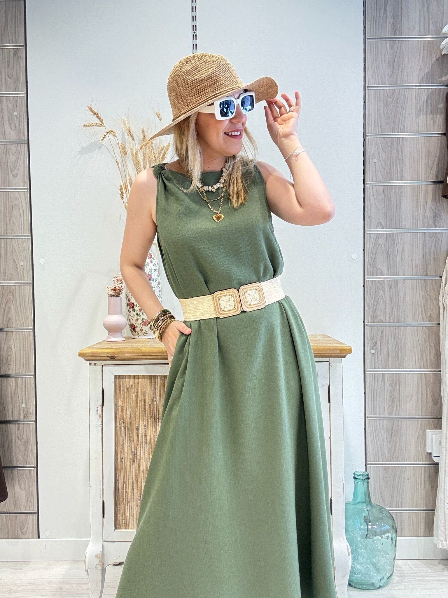 Vestido Susana Kaki