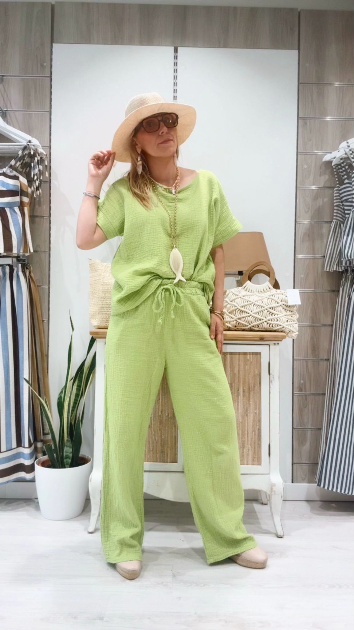 Blusa Amalia Verde Lima