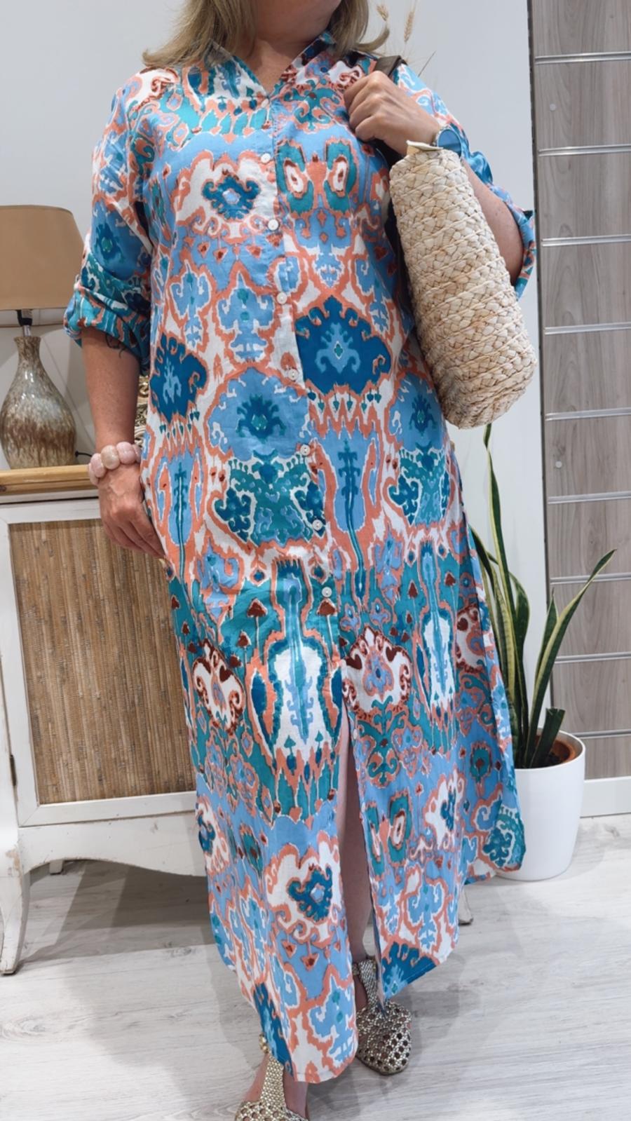 Vestido África Azul
