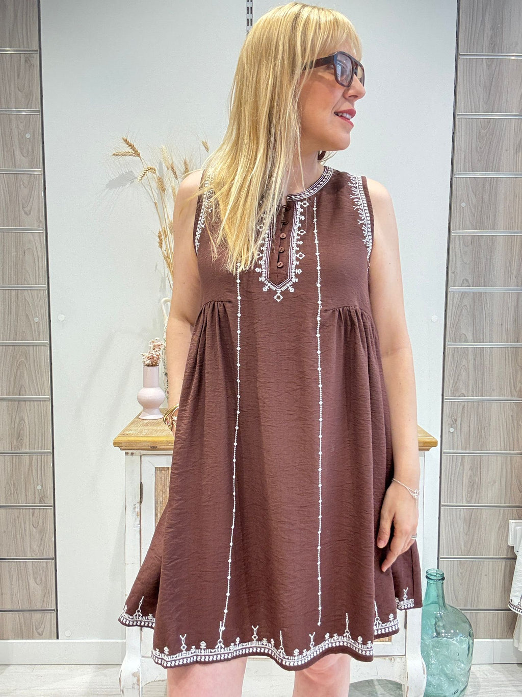 Vestido Lur Marrón