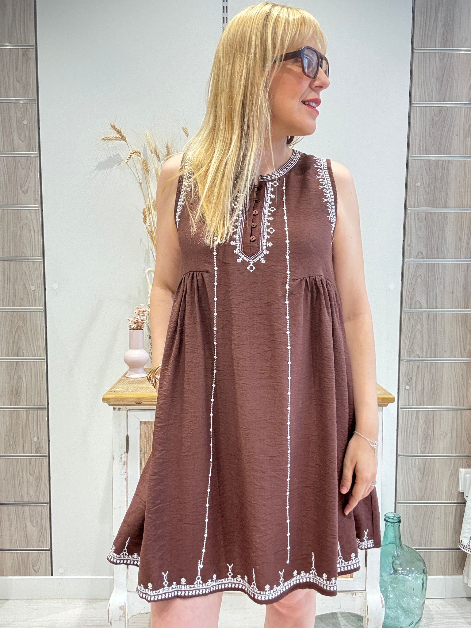 Vestido Lur Marrón