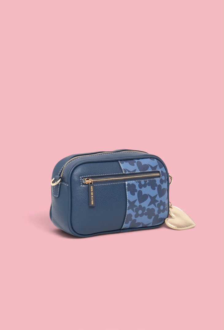 Bandolera Doble Estampada Azul – Ágatha Ruiz de la Prada