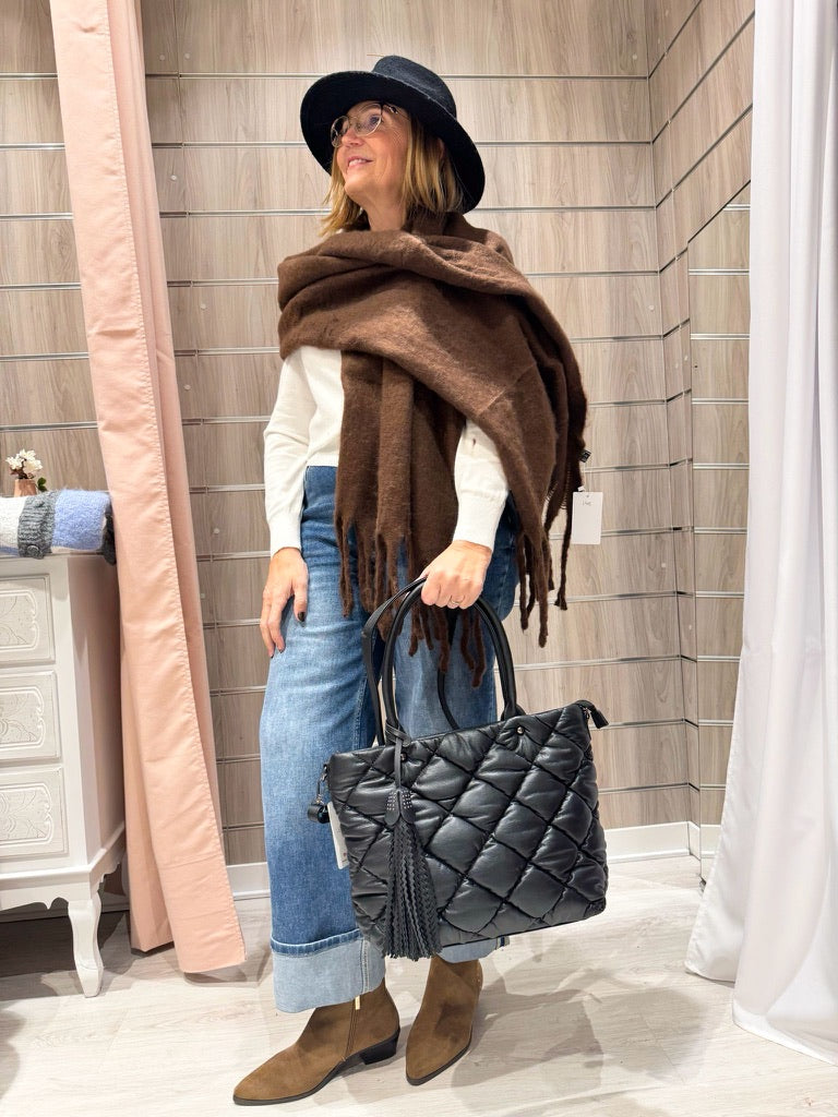 Bolso Nur Negro Acolchado