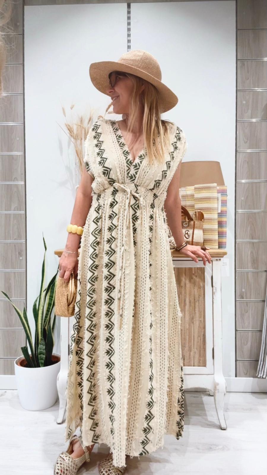 Vestido Jordania Beige