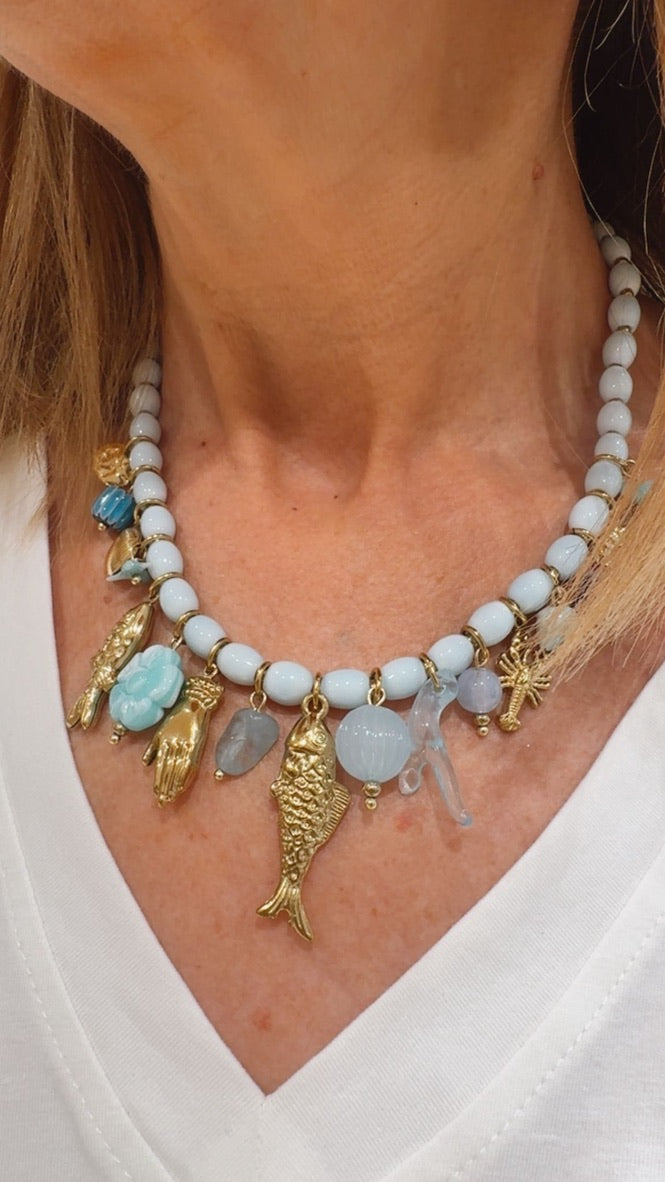 Collar Leonor Azul