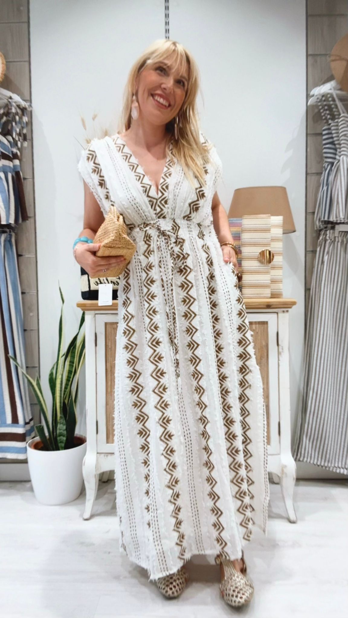 Vestido Jordania Blanco 100% Algodón | Le Munir