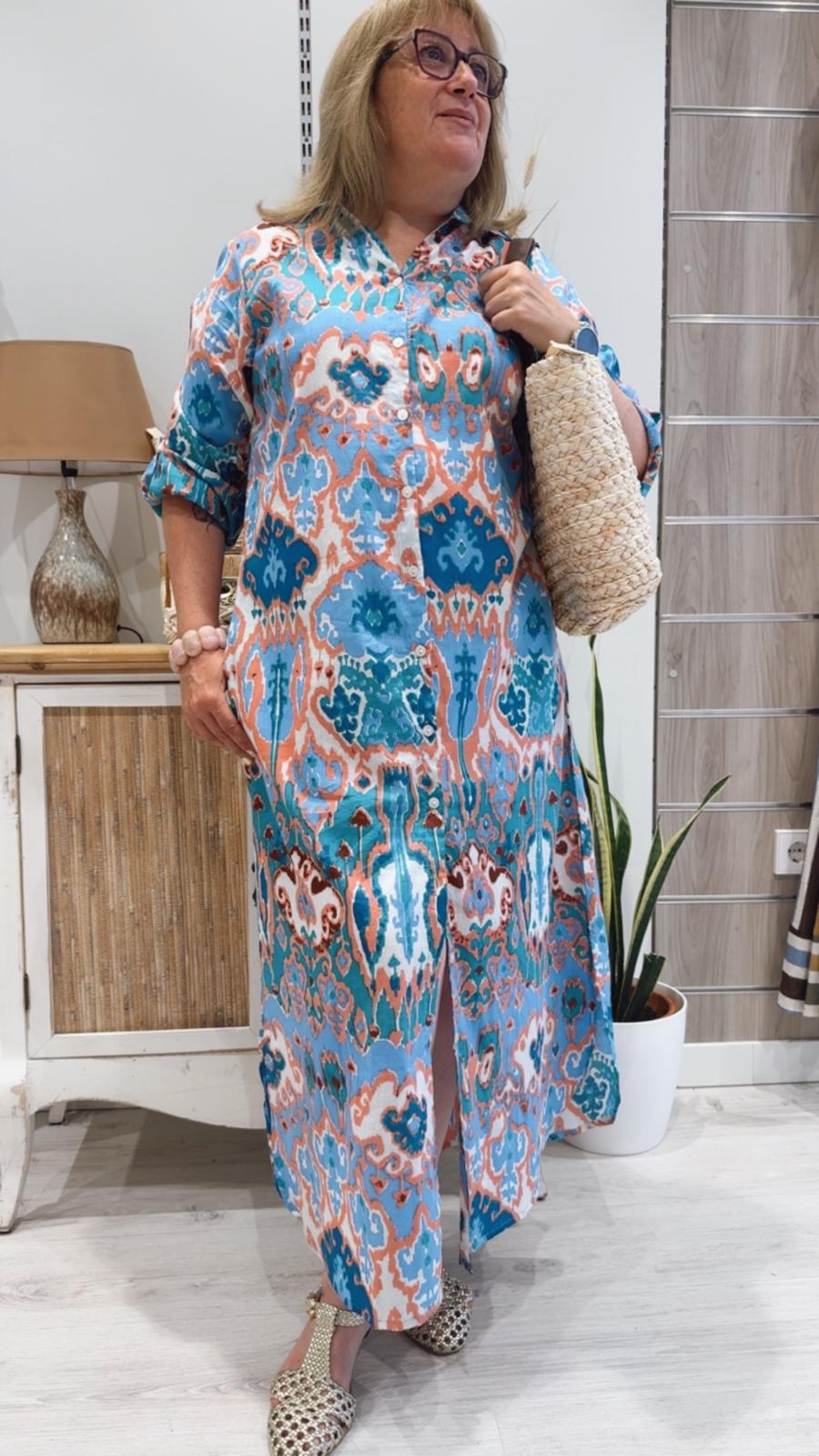 Vestido África Azul