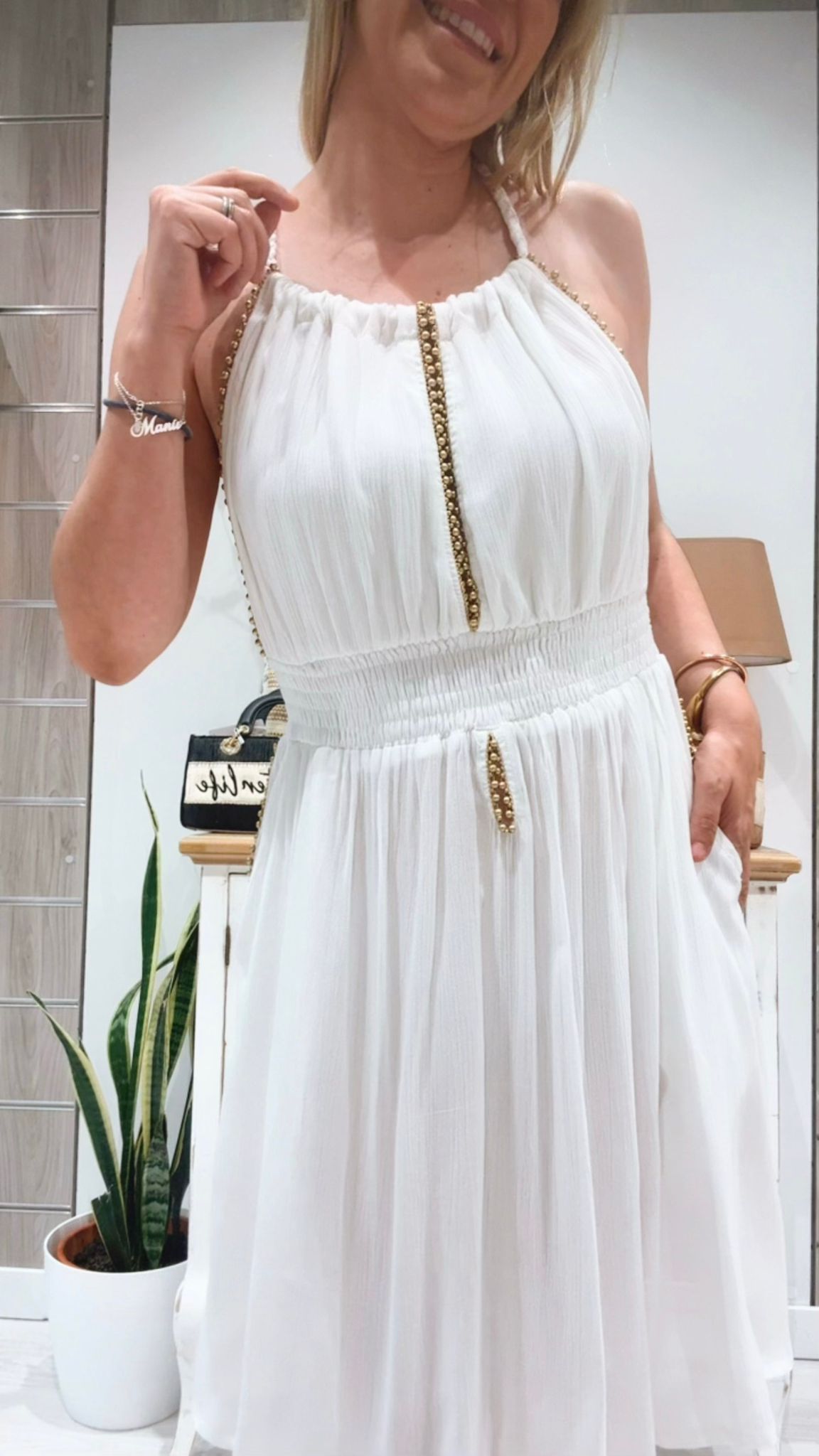 Vestido Madeira Blanco