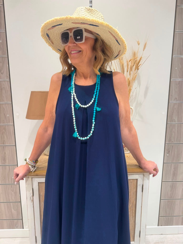 Vestido Eleonora Azul Marino
