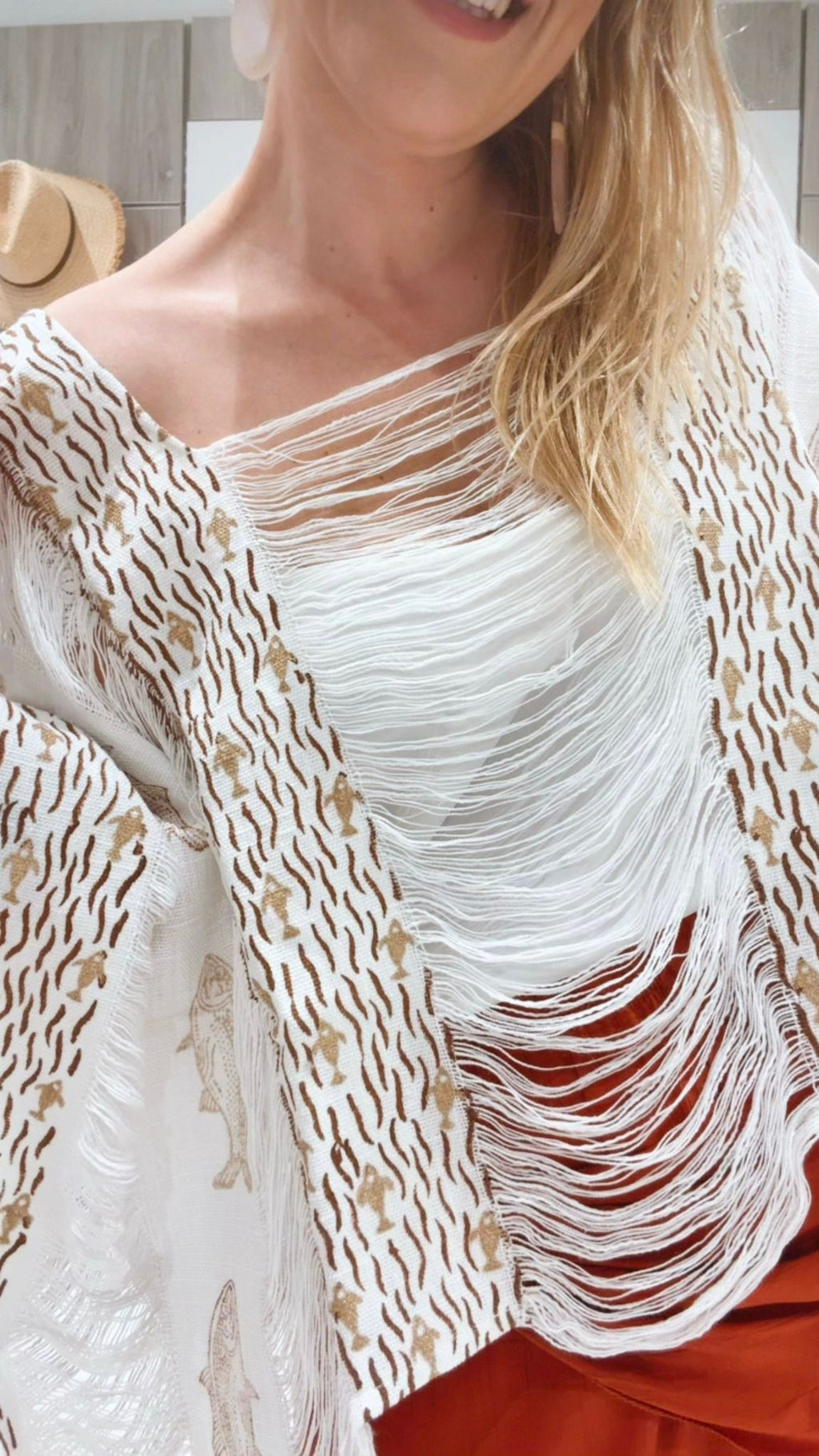 Blusa Saba Blanca Calada 100% Algodón | Le Munir