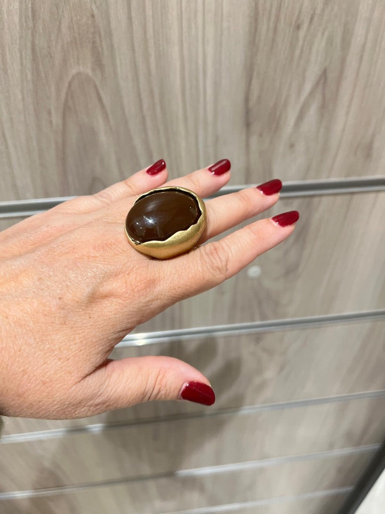 Anillo Marta  Marrón