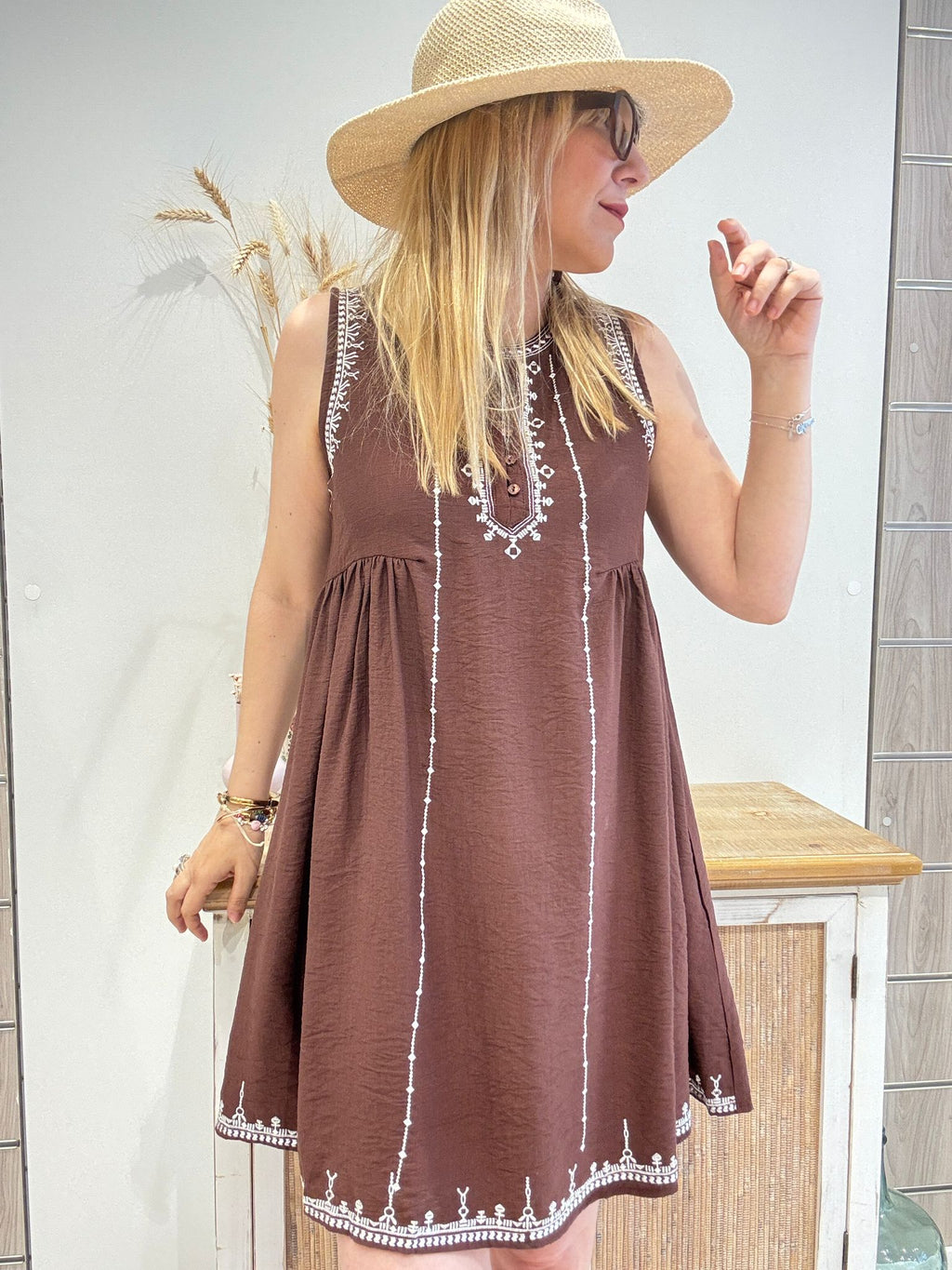 Vestido Lur Marrón