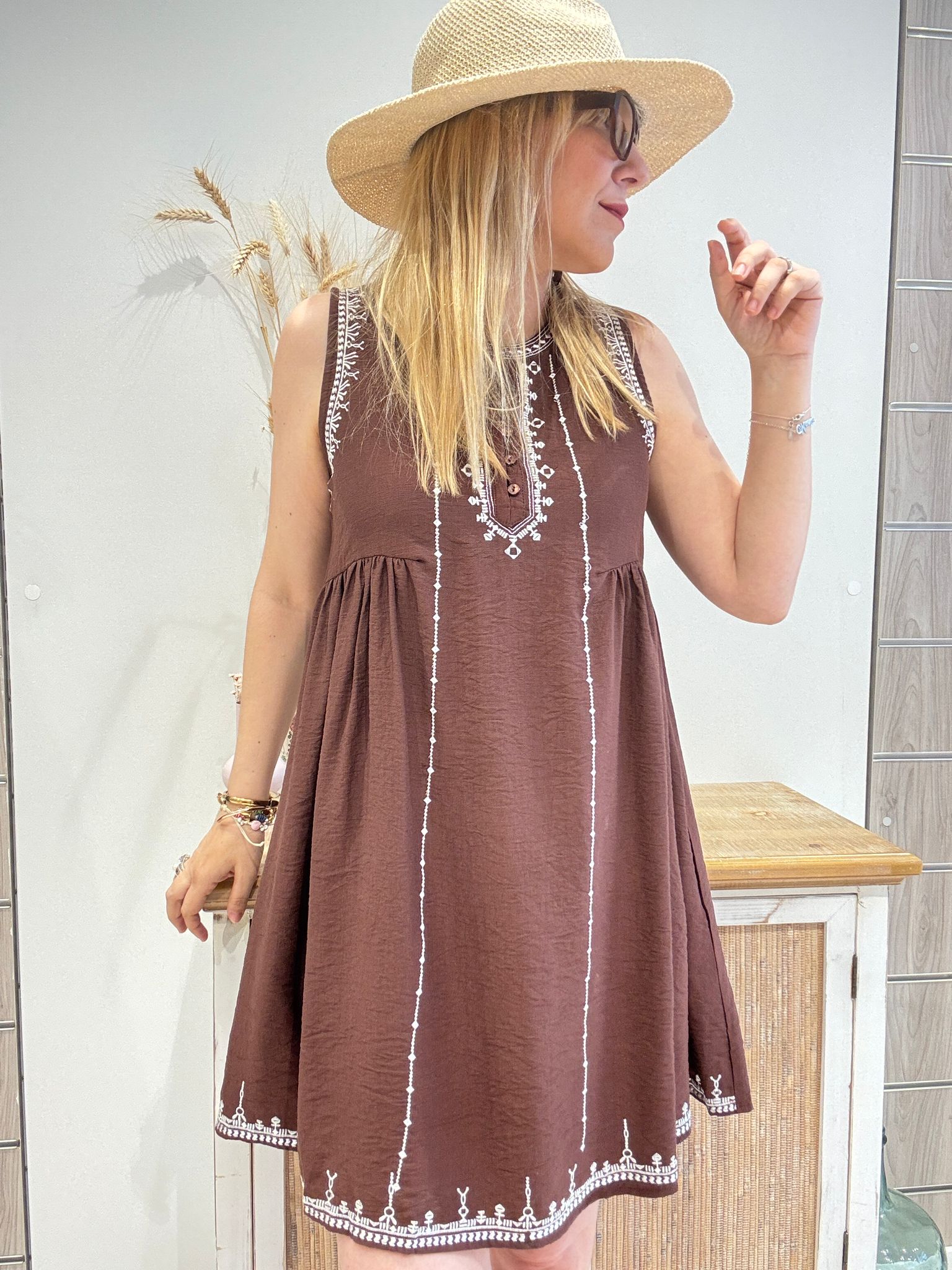 Vestido Lur Marrón