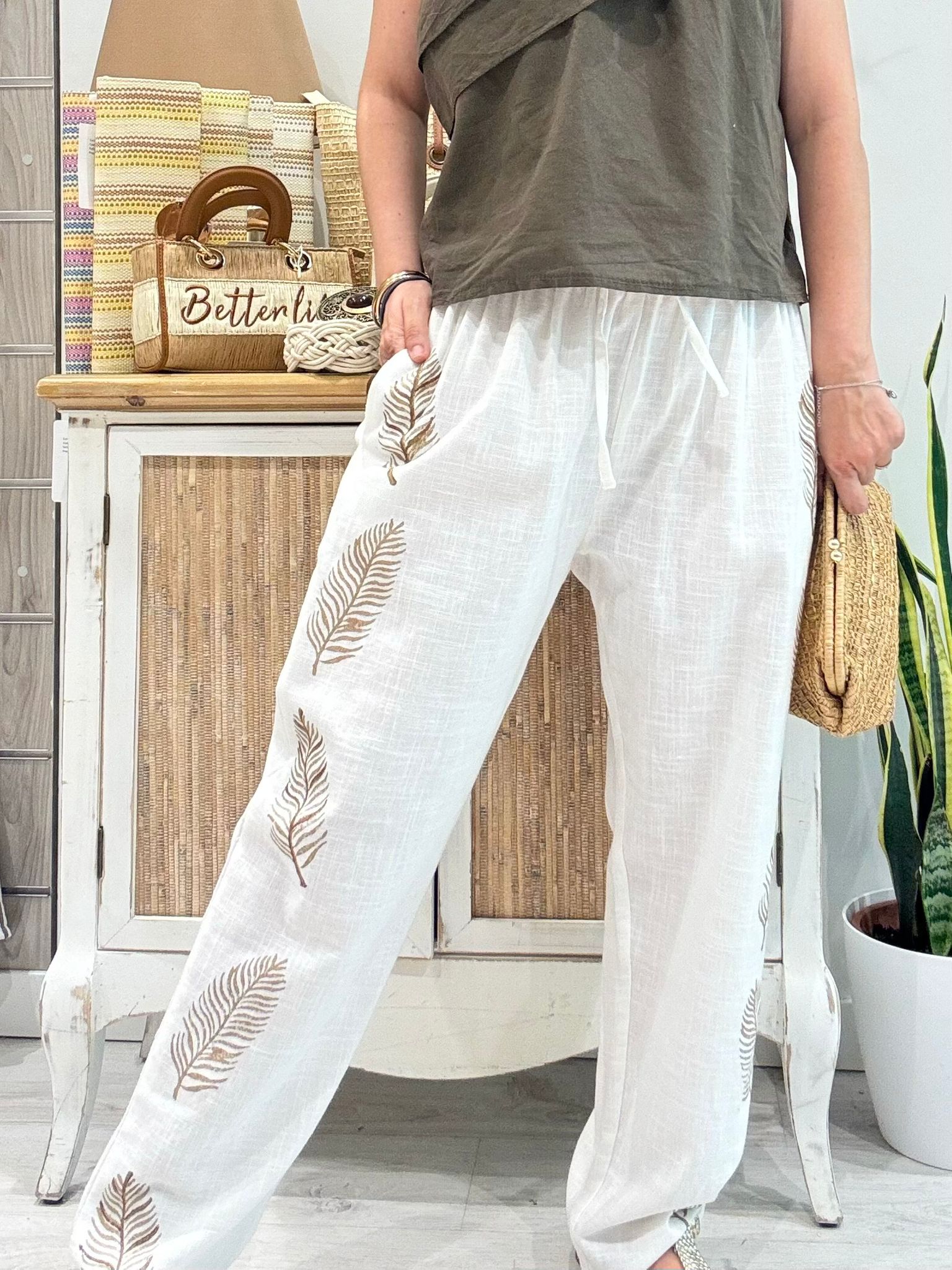Pantalón Toscana Blanco
