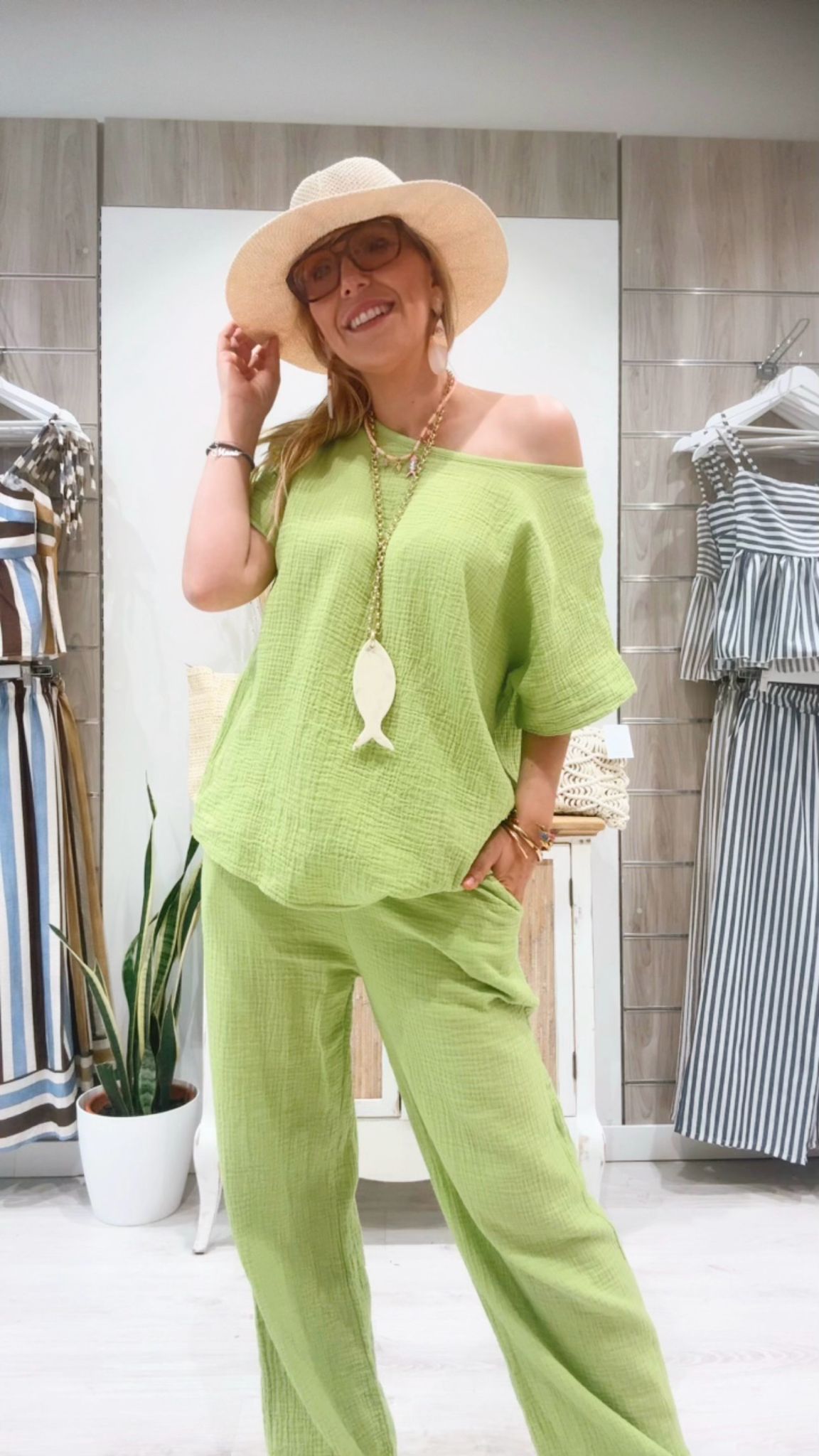 Blusa Amalia Verde Lima