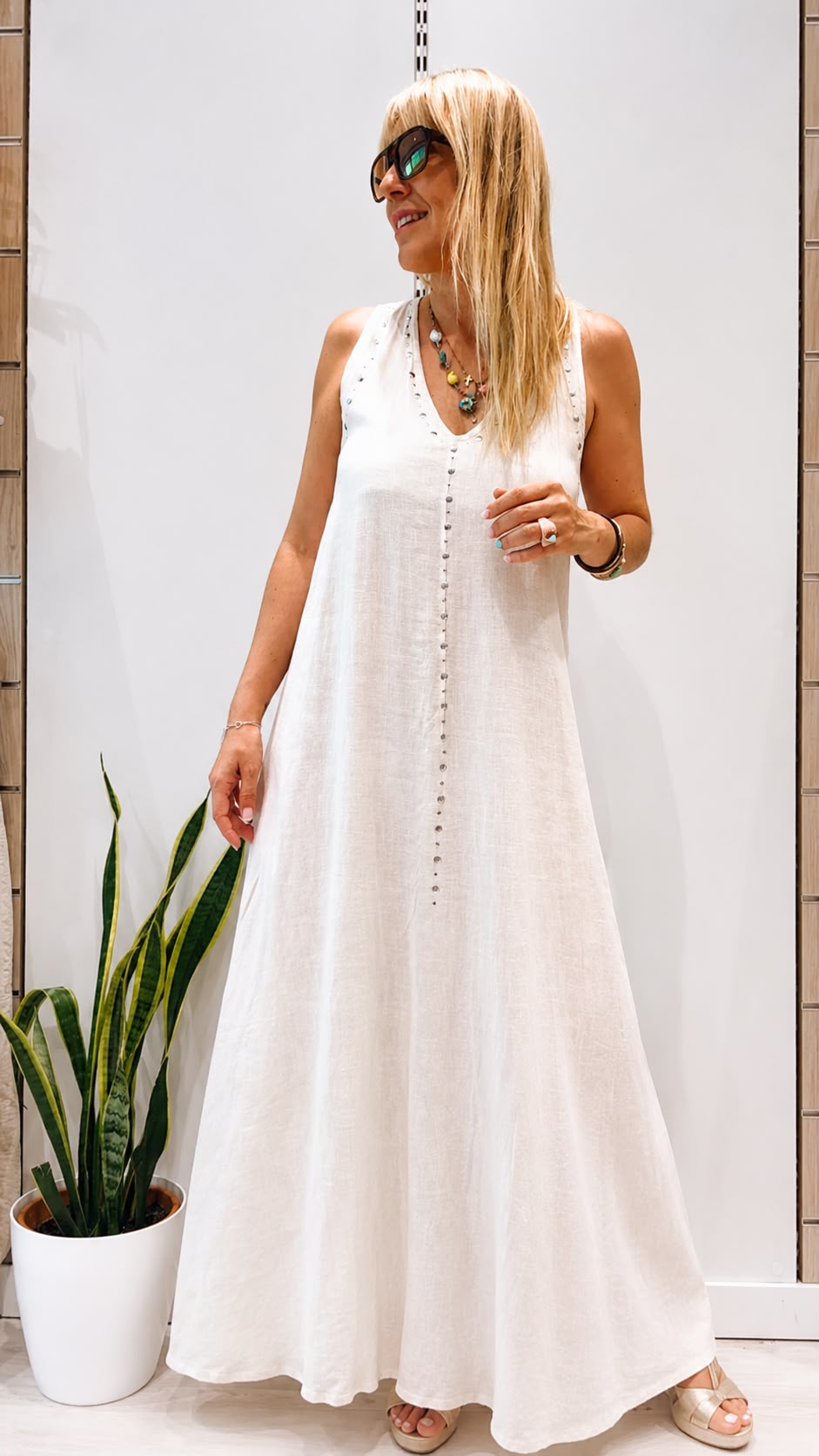 Vestido Alessia Beige
