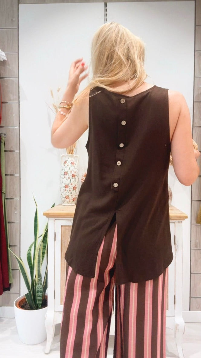Blusa Fiorela Marrón