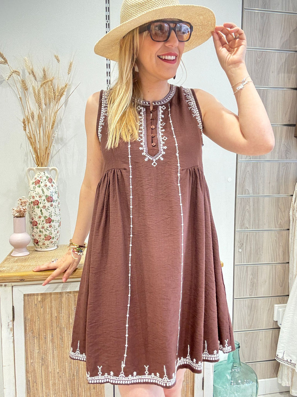 Vestido Lur Marrón