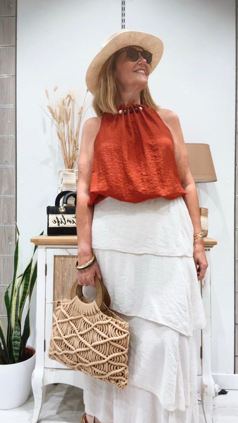 Falda Sasha Beige