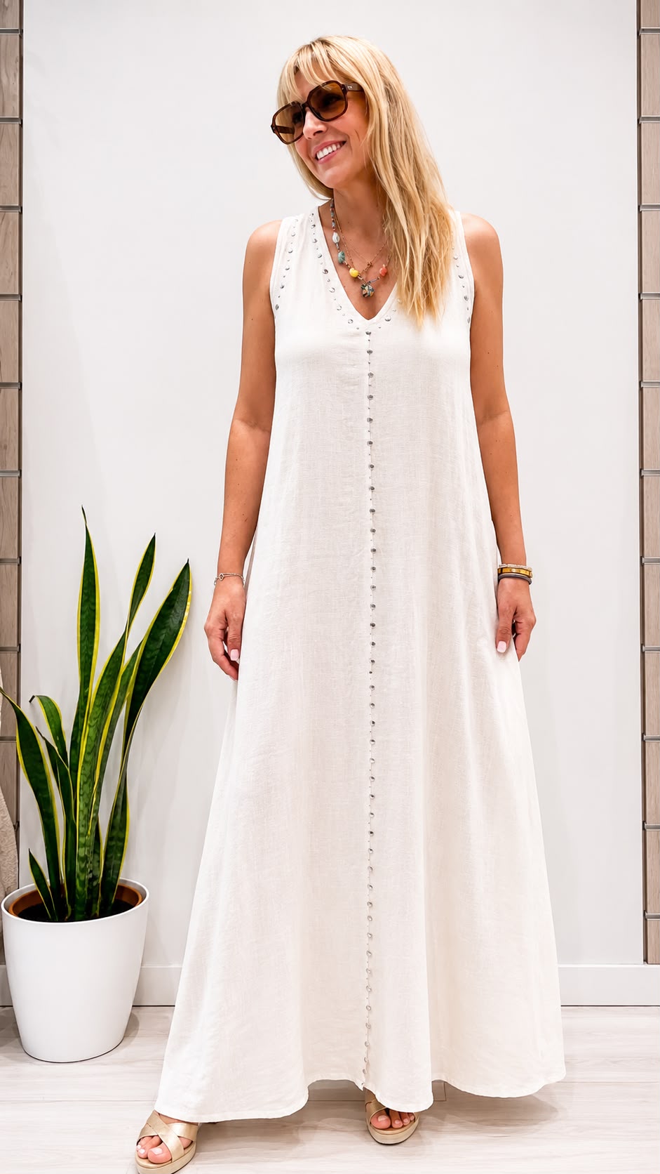 Vestido Alessia Beige