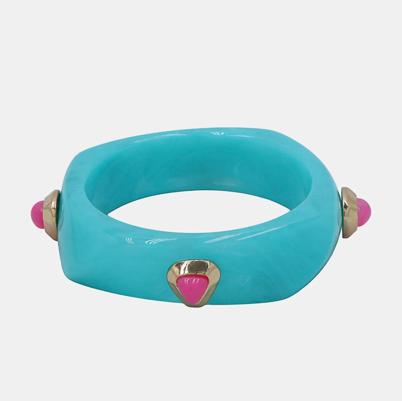 Brazalete Celia Celeste Triángulo