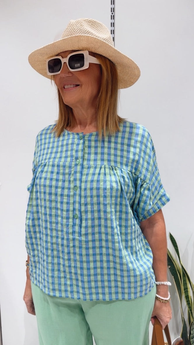 Camisa Violeta Verde