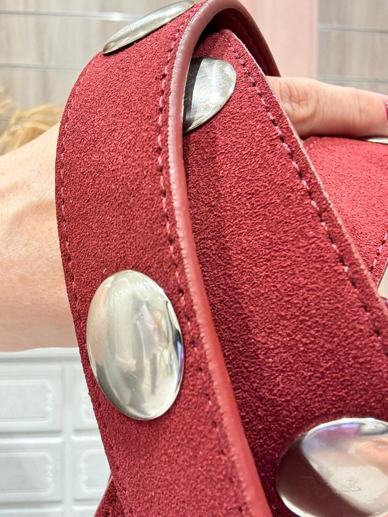 Cinturón Alma Burdeos