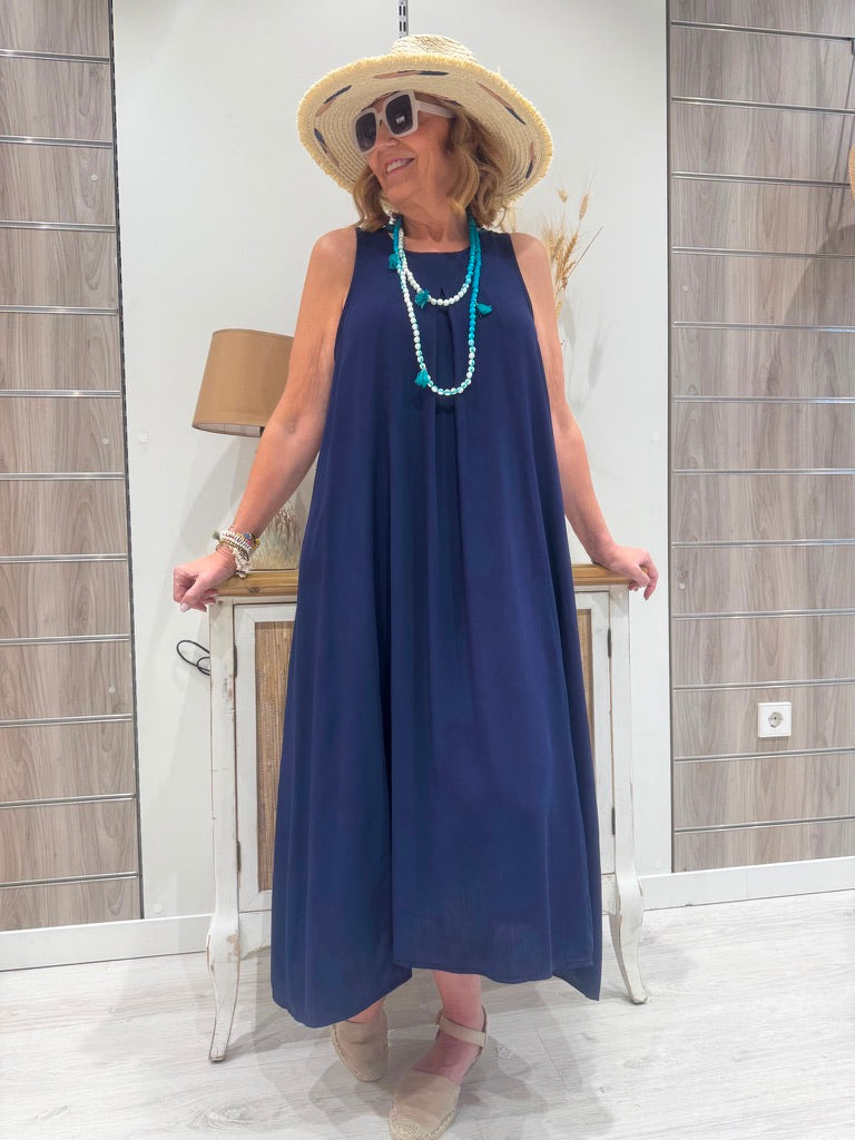 Vestido Eleonora Azul Marino