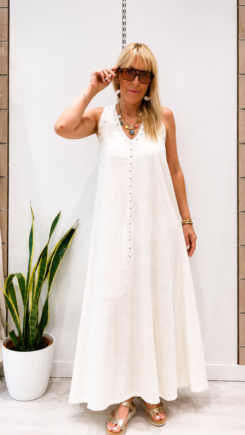 Vestido Alessia Beige