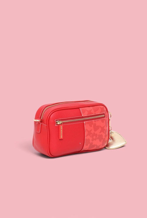 Bandolera Doble Estampado Rojo – Ágatha Ruiz de la Prada