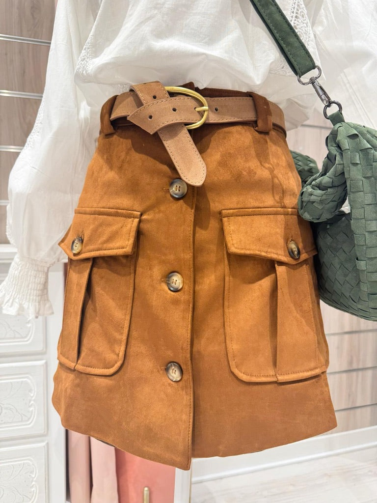 Falda Esperanza Camel