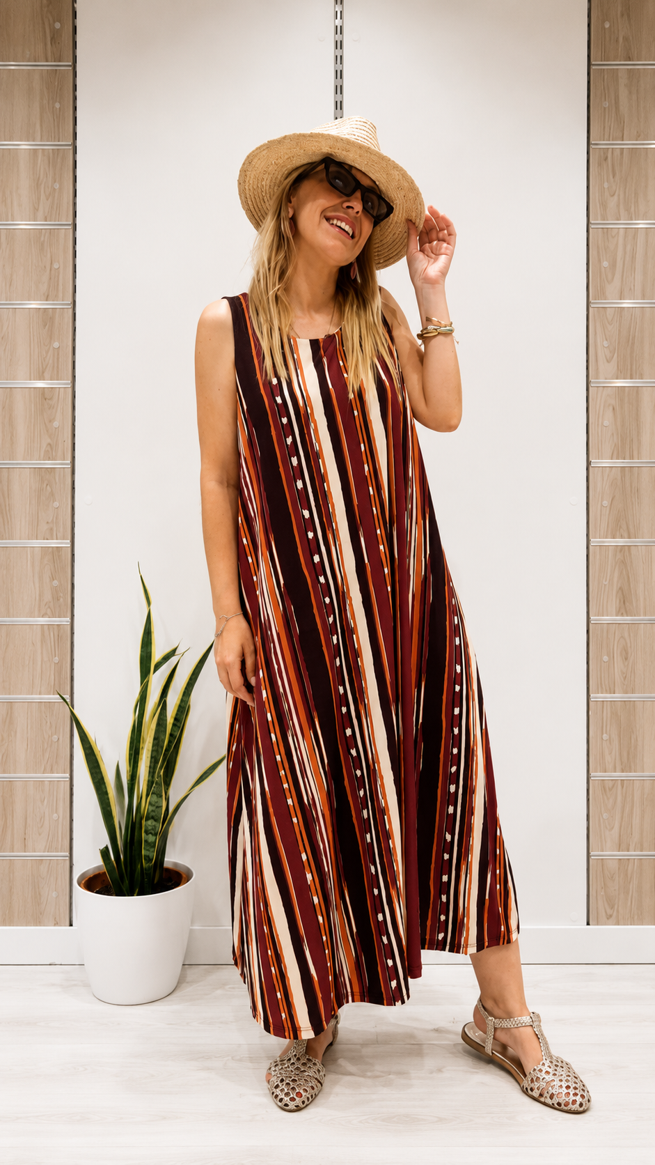 Vestido Modena Burdeos
