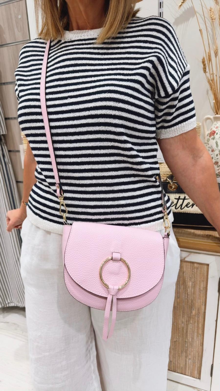 Bolso Catalina de Piel Rosa