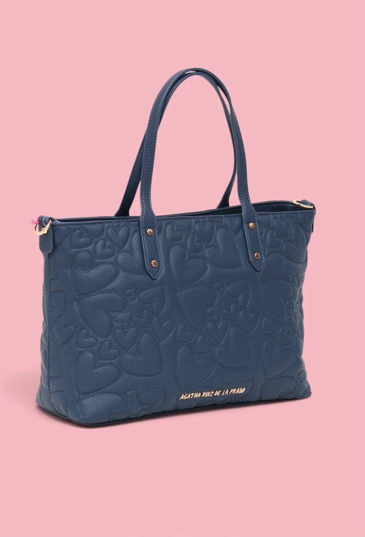 Shopper Corazones Azul – Ágatha Ruiz de la Prada
