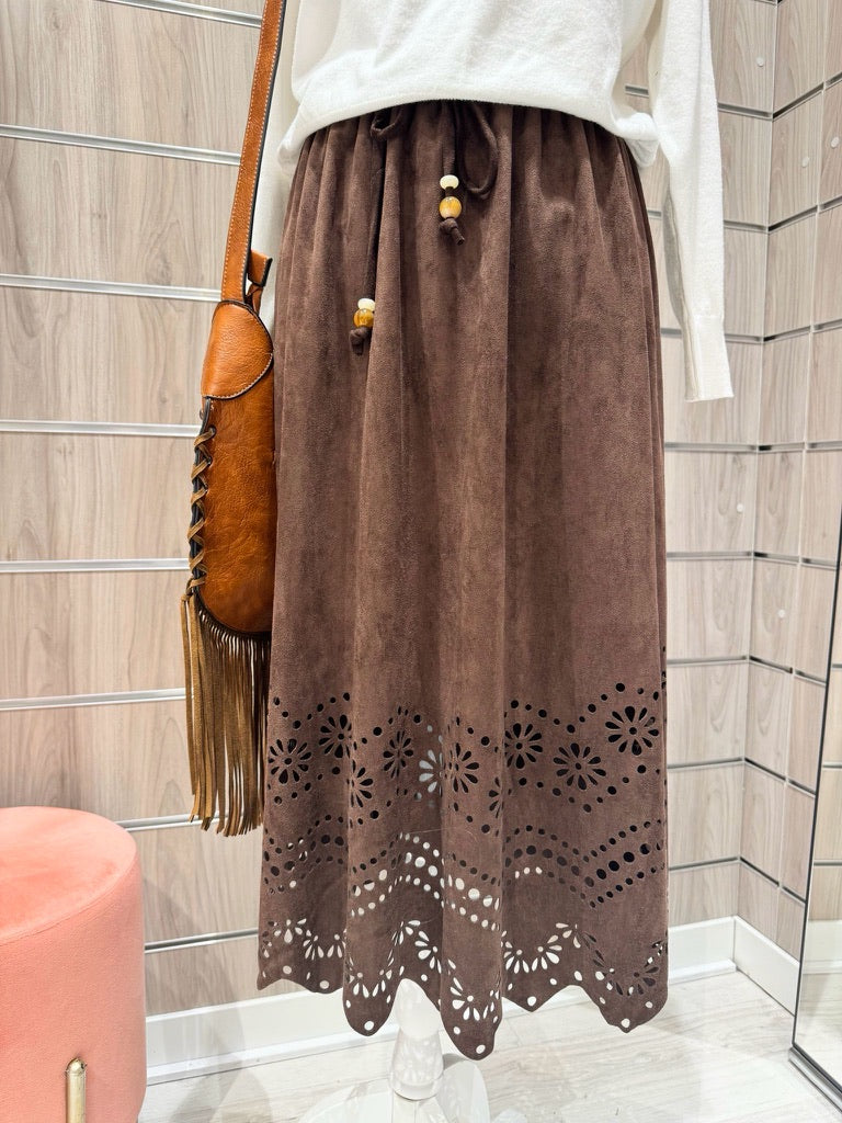 Falda Bianca Marrón