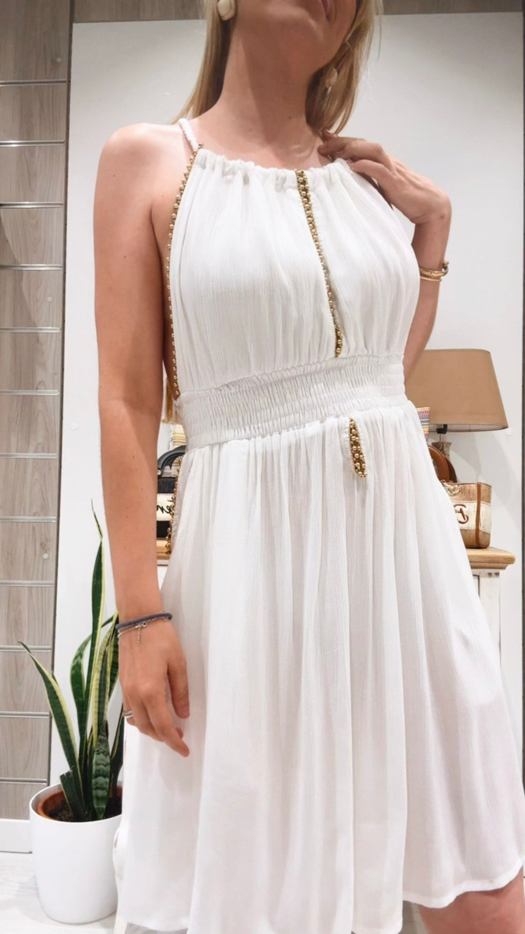 Vestido Madeira Blanco