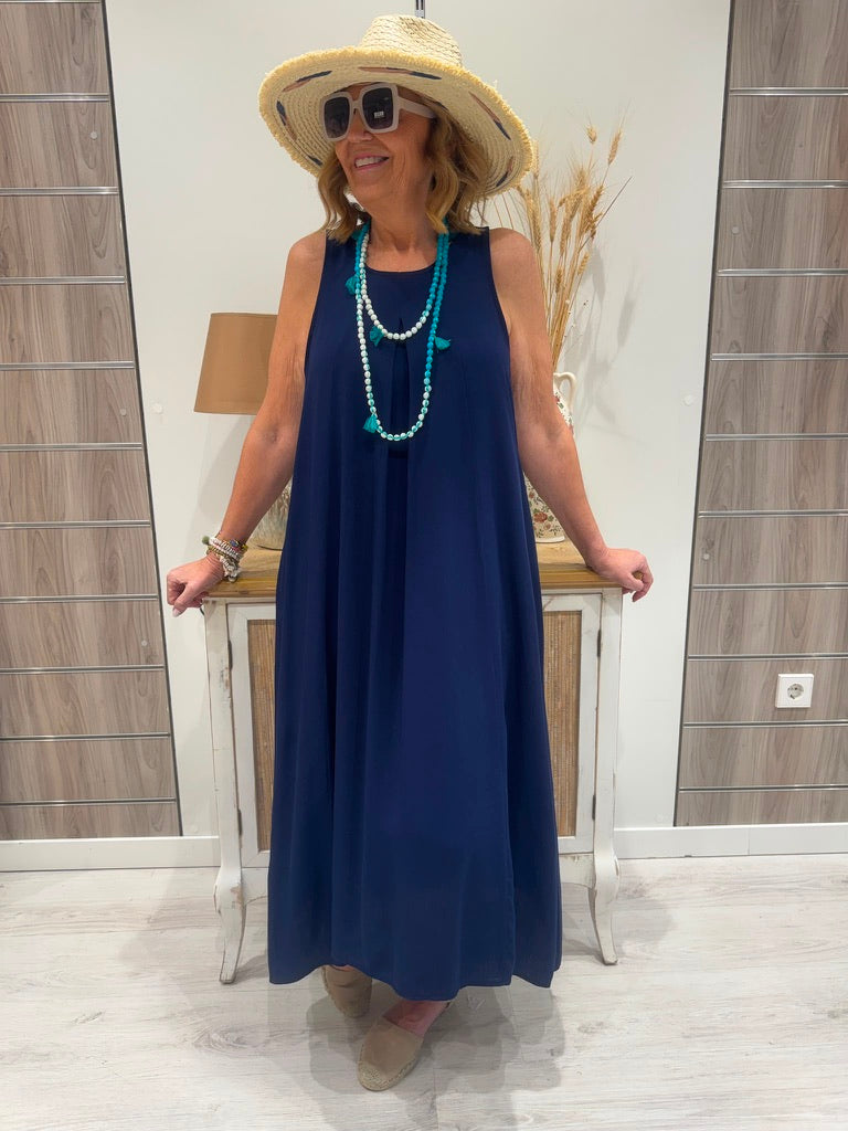 Vestido Eleonora Azul Marino