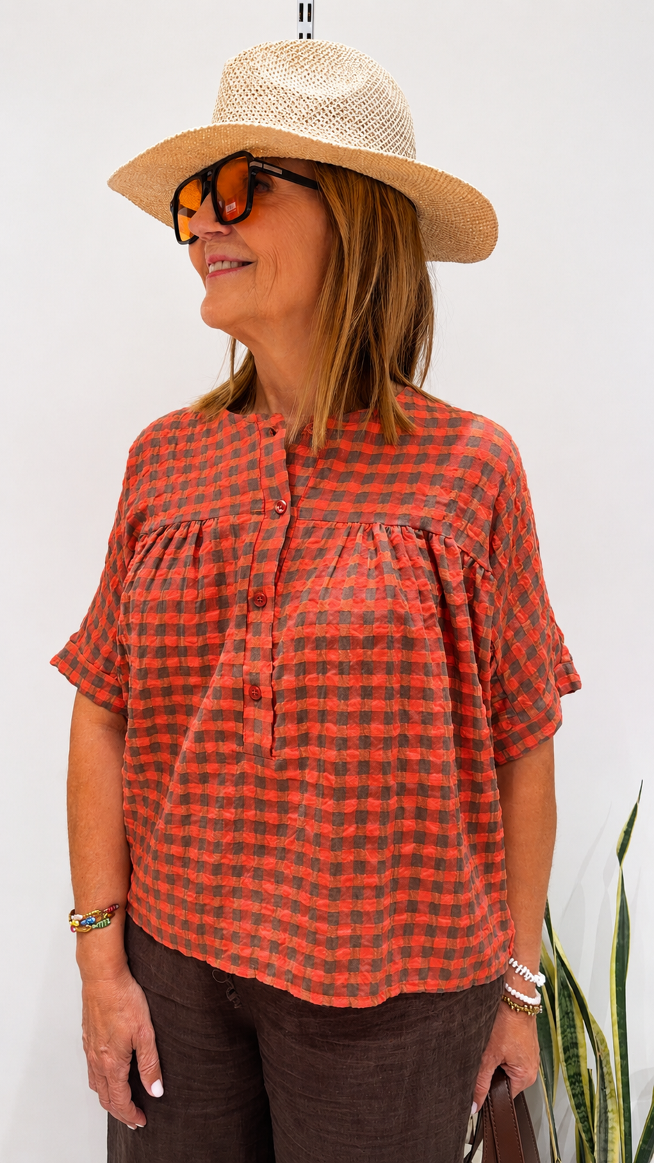Camisa Violeta Coral